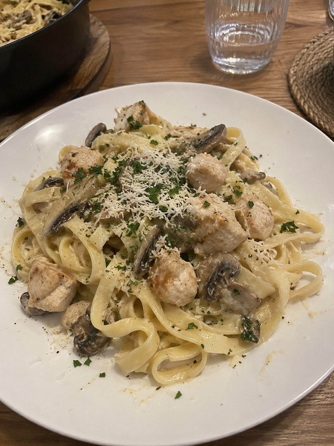 Klantfoto van Romige kip pasta